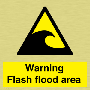 Warning Flash flood area